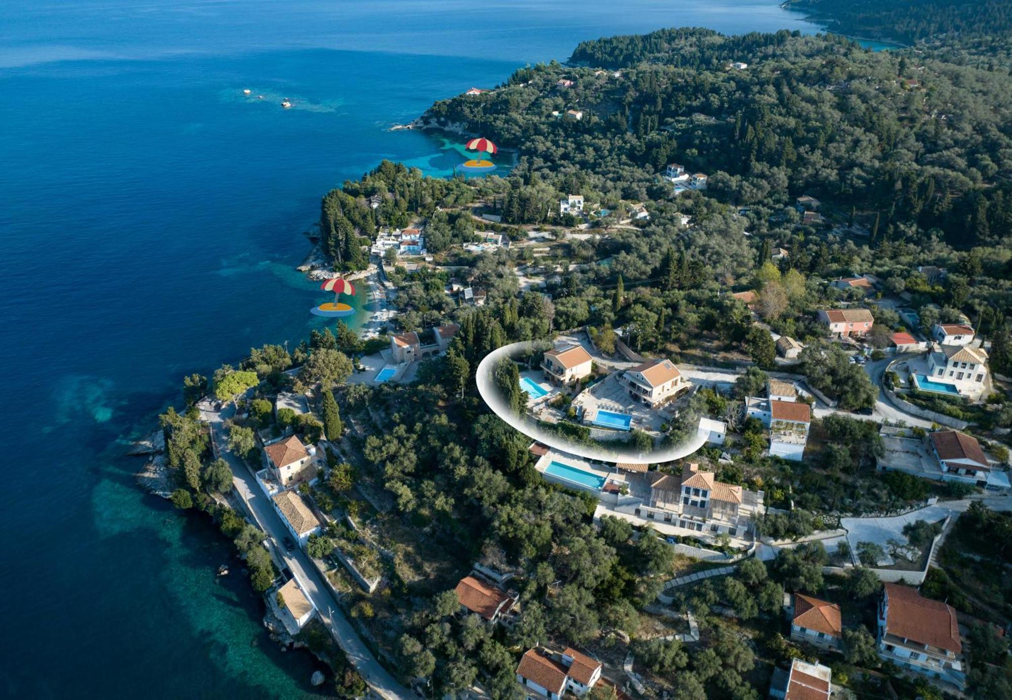 Pangolas Apartments Paxos Longós المظهر الخارجي الصورة